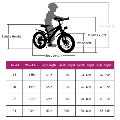 HTUTWOO 24 Inch Kids Mountain Bike For Boys & Girls Ages 7-12 – 7-Speed Gears, Dual Disc Brakes, Shock Absorber Front Fork - Image 5