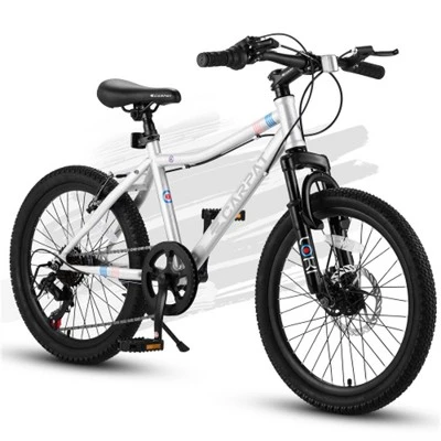 YONWAY 20 Inch Kids' Bike, Boys Girls Mountain Bike, 7 Speed Teenager Bicycles, Front Suspension Disc Brake Rear V-Brake, High Steel Frame - Image 12