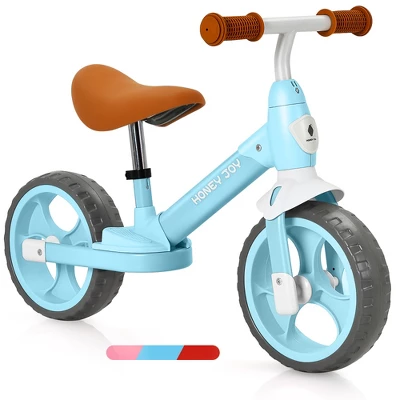 Honey Joy Kids Balance Bike Toddler Training Bicycle W/ Feetrests For 2-5 Years Old RedBluePink - Image 10