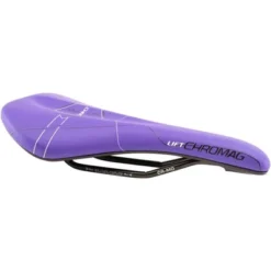 Chromag Lift Saddle - Chromoly, Purple Seamless Synthetic Cover