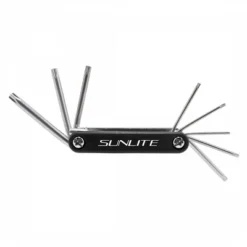 Sunlite Folding TORX Wrench Torx Wrench Set Black T7/T9/T10/T15/T20/T25/T30/T40