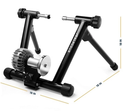 Alpcour Indoor Fluid Bike Trainer Stand - Portable, Stainless Steel, Dual-Lock System - Image 5