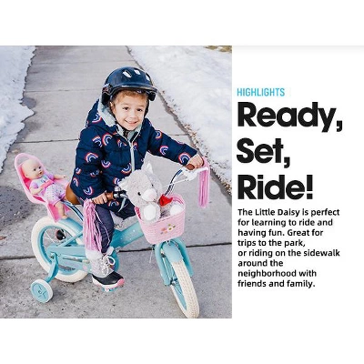 JOYSTAR Little Children Girls Bike For Kids With Doll Carrier, Basket, Training Wheel - Image 5