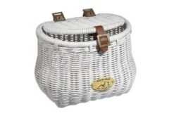 Cruiser Madaket Creel Basket W/ Lid, White