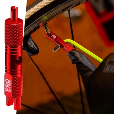 PRO BIKE TOOL Valve Core Tool For Road Bike And Motorcycle Set-ups, Red - Image 3