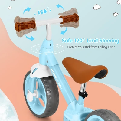 Honey Joy Kids Balance Bike Toddler Training Bicycle W/ Feetrests For 2-5 Years Old RedBluePink - Image 4