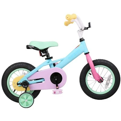 Joystar Macaroon 14 Inch Ages 3 To 5 Kids Boys Girls Toddler Balance Training Wheels Coast Brake Bike Bicycle, Pastel - Image 5