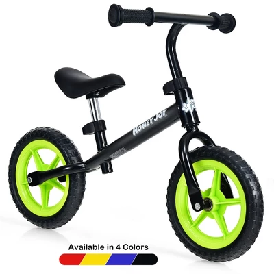 HoneyJoy Kids Balance Bike No Pedal Training Bicycle W/Adjustable Handlebar & Seat YellowBlackBlueRed - Image 9
