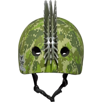 Raskullz Digital Camo Mohawk Child Helmet - Green - Image 3