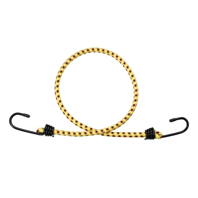 Unique Bargains Bike Elastic Tie Down Straps Hooks Moving Load Securing Cord Straps Yellow 12 Pcs - Image 3