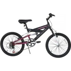 Dynacraft Air Zone 20" Aftershock Kids' Mountain Bike - Black/Pink