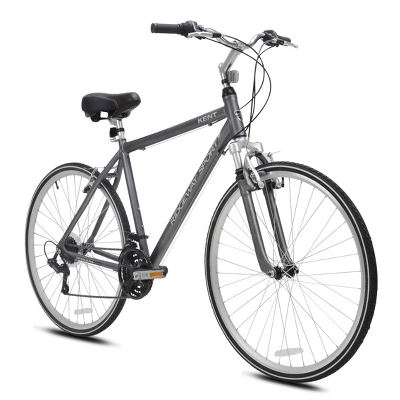 Kent Men's Ridgeway Sport 700c/28" Hybrid Bike - Gray