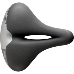 Selle Italia T2 Flow Saddle - Black 233mm Width Chromoly Rails Unisex