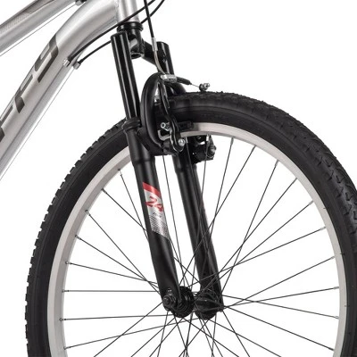Huffy Highland Mountain Bike - 24" Wheels - 21 Speeds - Silver - Image 5