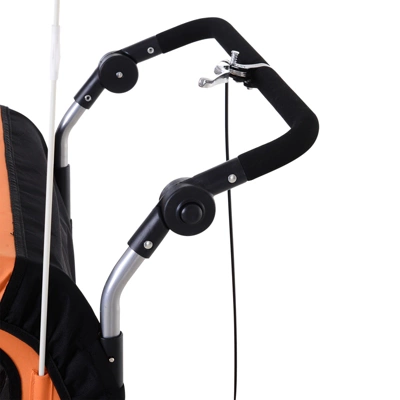 Aosom Elite 360 Swivel Bike Trailer For Kids Double Child Two-Wheel Bicycle Cargo Trailer With 2 Security Harnesses - Image 5