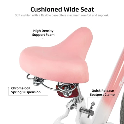 JOYSTAR Vintage Kids Bike With Training Wheels & Basket - Image 6