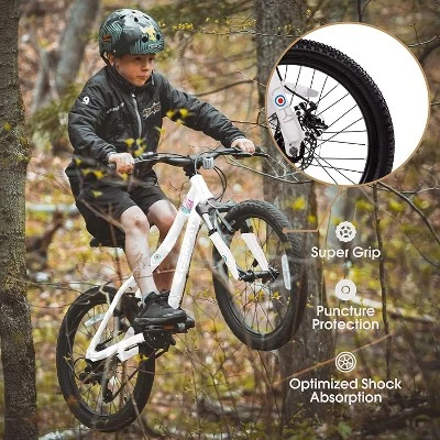 Gulches 20" Kids' Bike, Boys Girls Steel Mountain Bike Ages 8-12, 7 Speed Teenager Children Kids' Bicycles, Front Suspension Disc Brake Rear V-Brake - Image 6