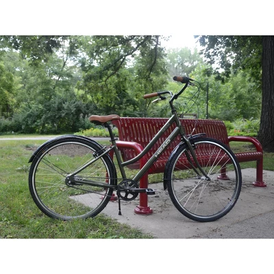 HEAD Groove 700c Belt Drive City Bike, Moss Green - Image 5