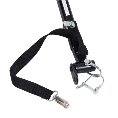 Aosom Bicycle Cargo Trailer, Two-Wheel Bike Luggage Wagon Trailer With Removable Cover, Red - Image 6