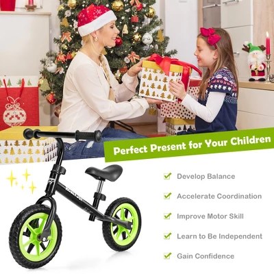 HoneyJoy Kids Balance Bike No Pedal Training Bicycle W/Adjustable Handlebar & Seat YellowBlackBlueRed - Image 6