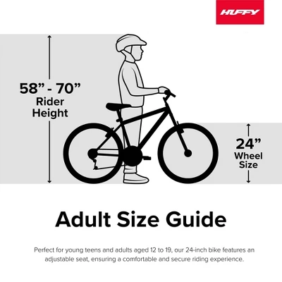 Huffy Highland Mountain Bike - 24" Wheels - 21 Speeds - Silver - Image 15