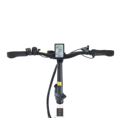 GOTRAX Adult F2 20" Step Through Electric Folding Bike - White - Image 5