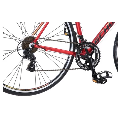 Schwinn Men's Volare 1400 700c/28" Drop Bar Road Bike - Red - Image 4