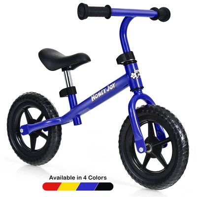 HoneyJoy Kids Balance Bike No Pedal Training Bicycle W/Adjustable Handlebar & Seat YellowBlackBlueRed - Image 10
