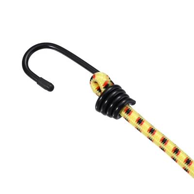 Unique Bargains Bike Elastic Tie Down Straps Hooks Moving Load Securing Cord Straps Yellow 12 Pcs - Image 4