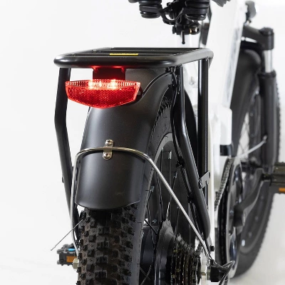 GOTRAX Adult F2 20" Step Through Electric Folding Bike - White - Image 4