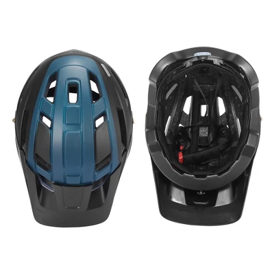 Unique Bargains Adult Road Cycling Helmet Moutain Bike Helmet Black Blue 1 Piece - Image 2