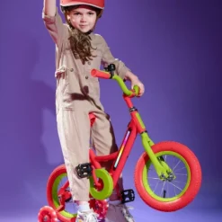 Jetson Light Rider 12" Kids' Light Up Bike - Red/Lime