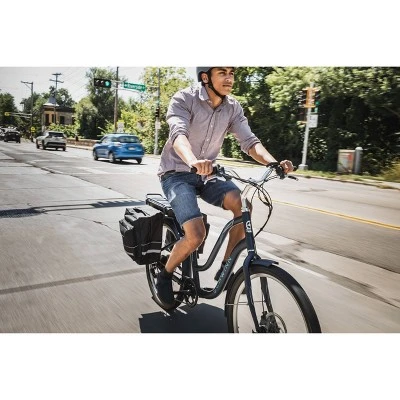 Schwinn Adult Mendocino 26'' Step Through Electric Bike - Matte Blue - Image 11