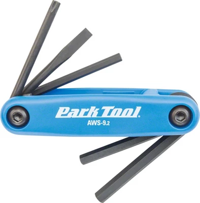 Park Tool AWS-9.2 Fold Up Hex Wrench Set Includes 4mm 5mm 6mm Flat T25 - Image 2